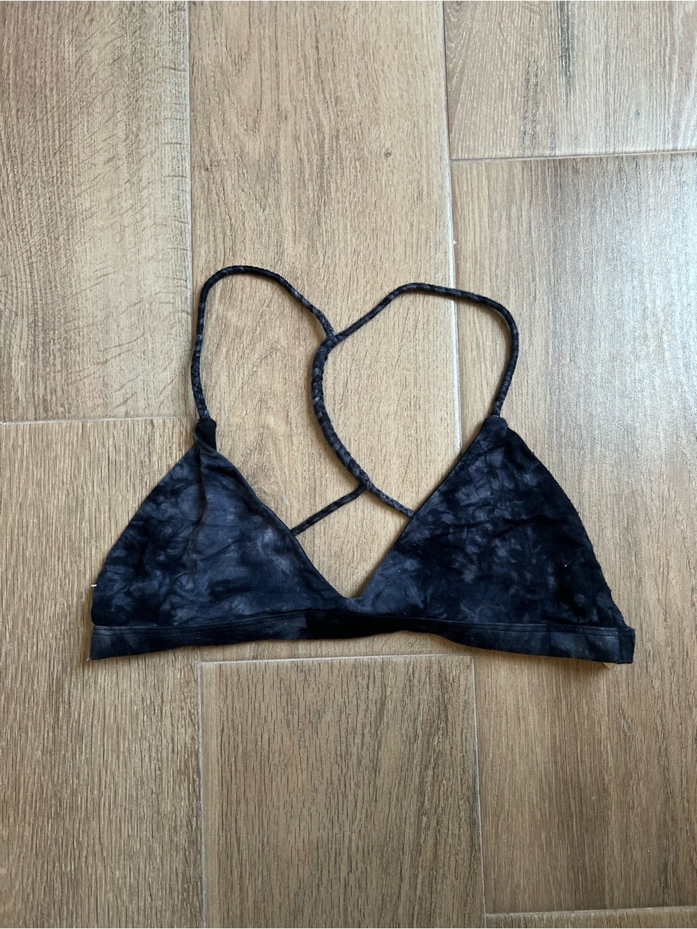 LA Hearts Tie-Dye Bralette with Cross-Back Straps